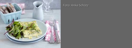 Rezeptbild für "Käsefrittata mit Kräutern"