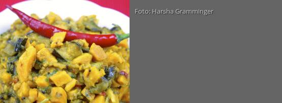 Rezeptbild für "Auberginen-Süßkartoffel-Curry – vegan"