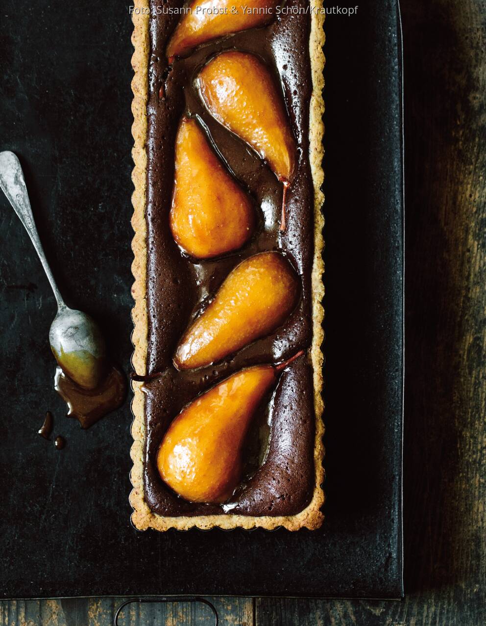 Birnen-Schoko-Tarte mit Karamel von Susann Probst