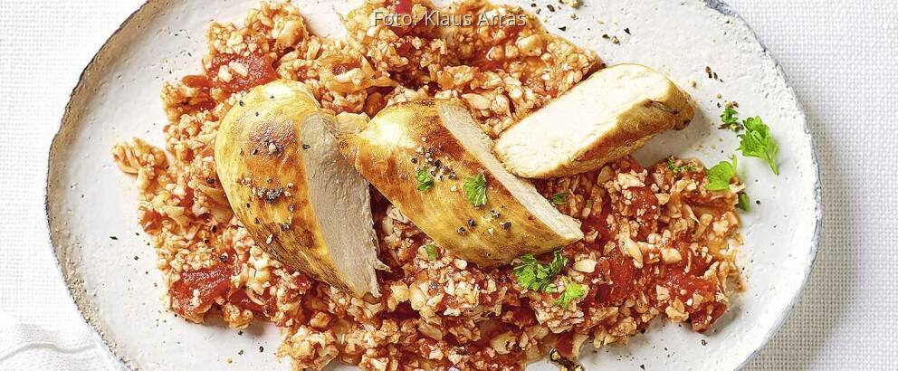 Blumenkohlreis mit Hähnchen