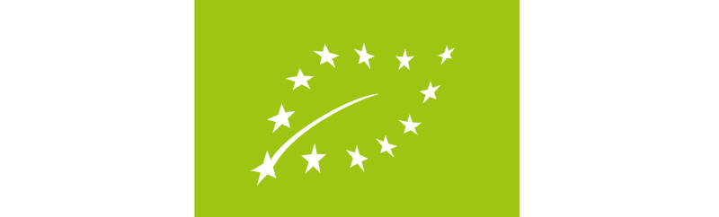 Das Bio-Siegel der Europäischen Union: Ein Blatt aus Sternen auf grünem Hintergrund