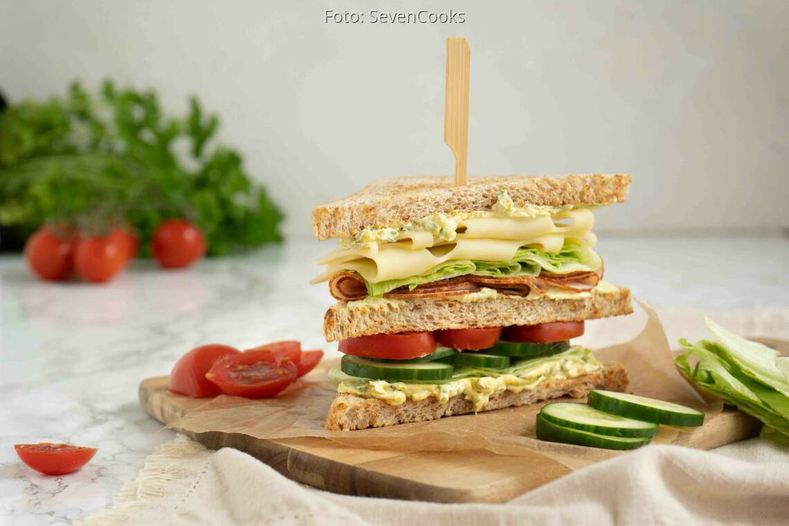 Flexitarisches Gericht: Club Sandwich