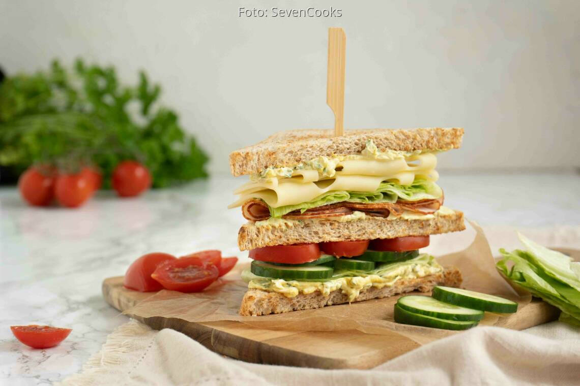 Flexitarisches Rezept: Club Sandwich