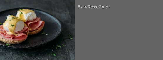 Rezeptbild für "Eggs Benedict mit Schinken"