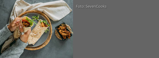 Rezeptbild für "Schawarma-Wrap mit Hühnchen"
