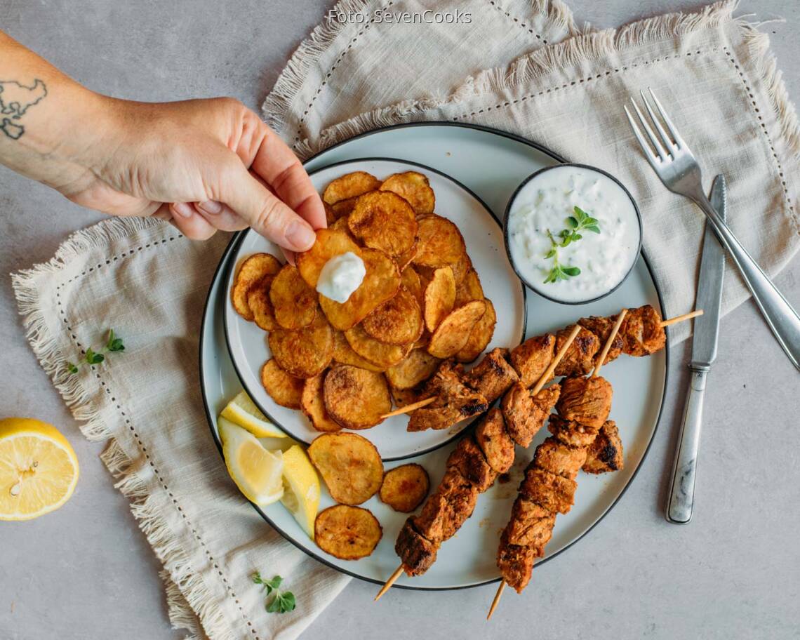 Flexitarisches Rezept: Souvlaki 2