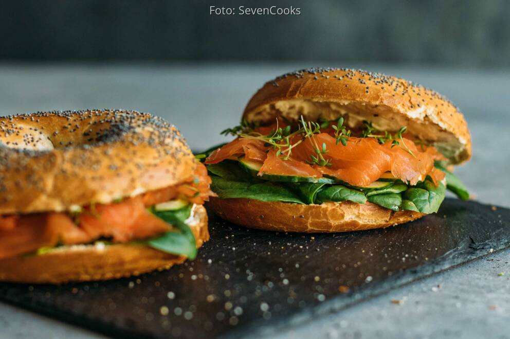 Spinat Lachs Bagel von MarkCooks