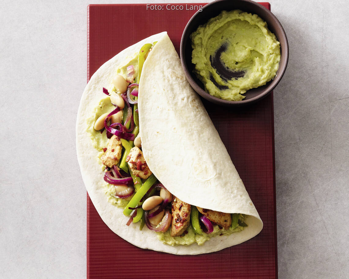Hähnchen-Fajitas