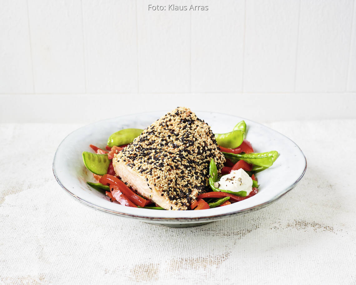 Lachs mit 5-Gewürze-Pulver
