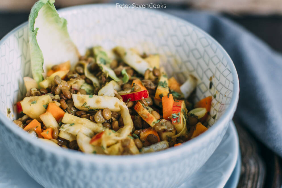 Lauwarmer Linsensalat von SevenCooks