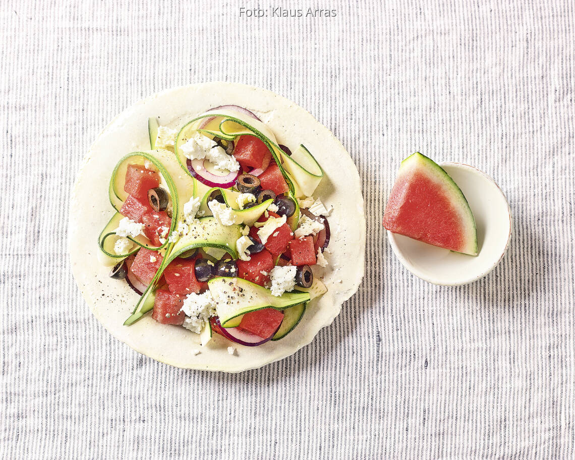 Melonen Feta Salat