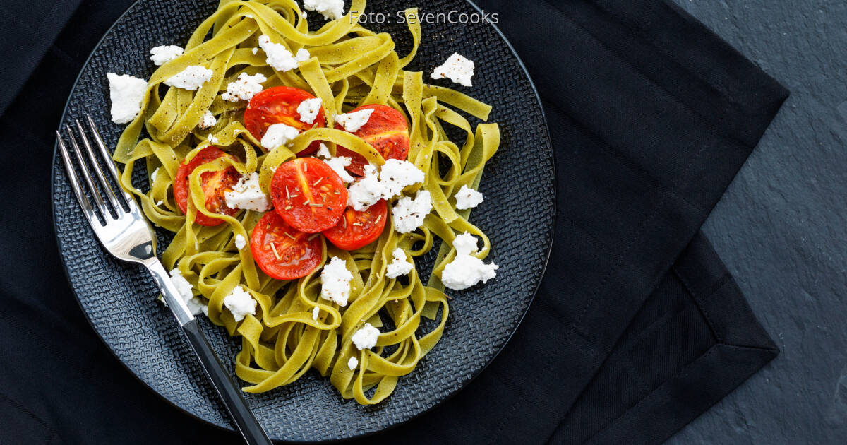 Nudeln Mit Tomaten Und Feta