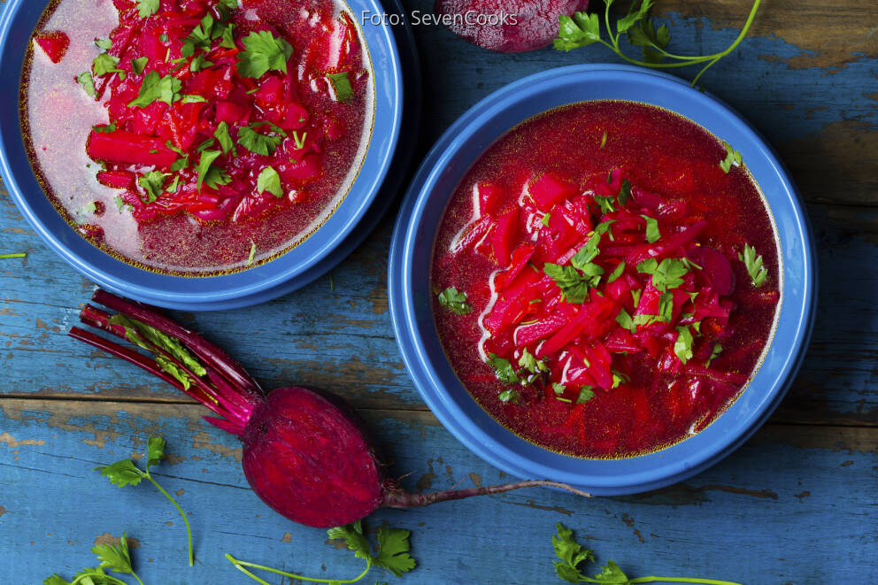 Rote Bete-Suppe mit Koriander von Harsha Gramminger