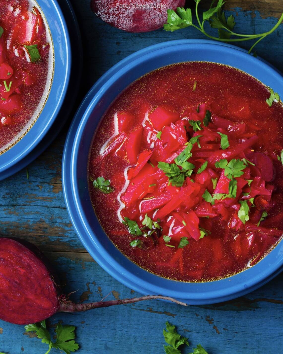 Rote Bete-Suppe mit Koriander von Harsha Gramminger