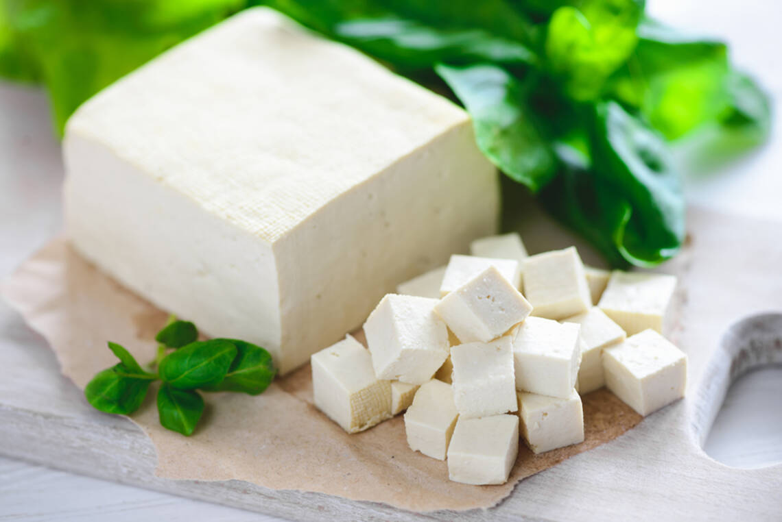 weißer Natur Tofu