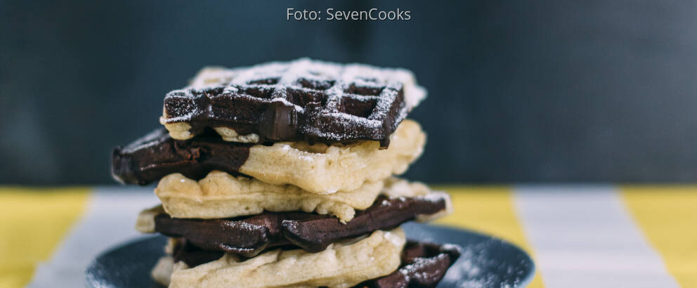 Veganes Rezept: Vegane Vanille-Schokolade-Waffeln