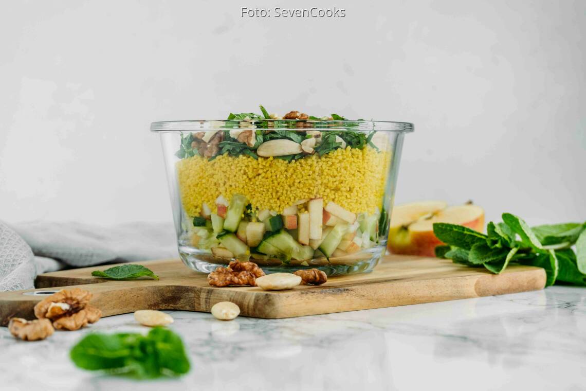 Veganes Gericht: Couscous Salat to go