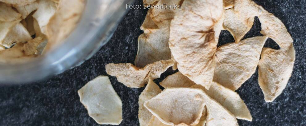 Veganes Rezept: Apfelringe aus dem Ofen