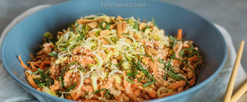 Veganes Rezept: Asia Zoodles 1