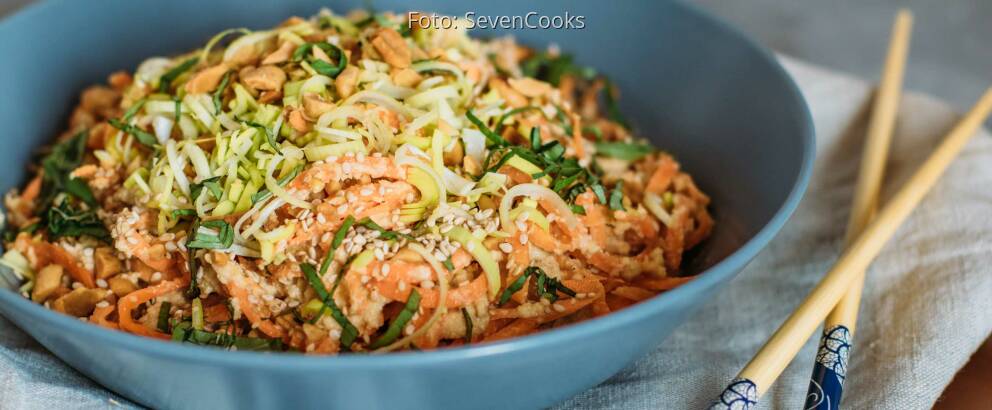 Veganes Rezept: Asia Zoodles 3