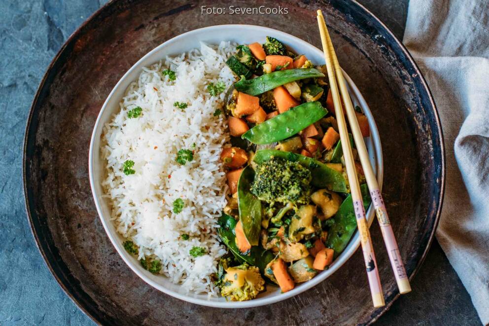 Asiatisches Wokgemüse mit Reis von SveaCooks