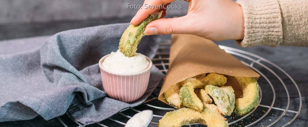 Veganes Rezept: Avocado-Fritters mit Aioli 2