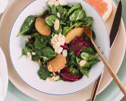 Veganes Rezept: Babyspinat-Salat mit Grapefruit 1