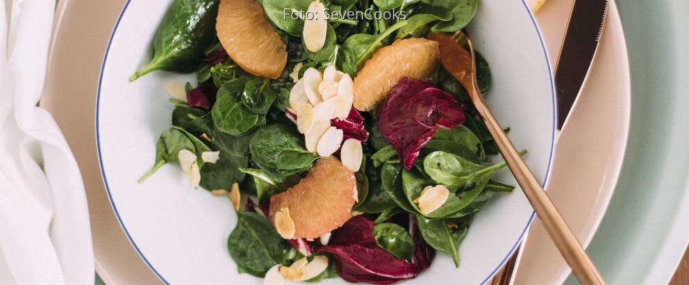 Veganes Rezept: Babyspinat-Salat mit Grapefruit 1