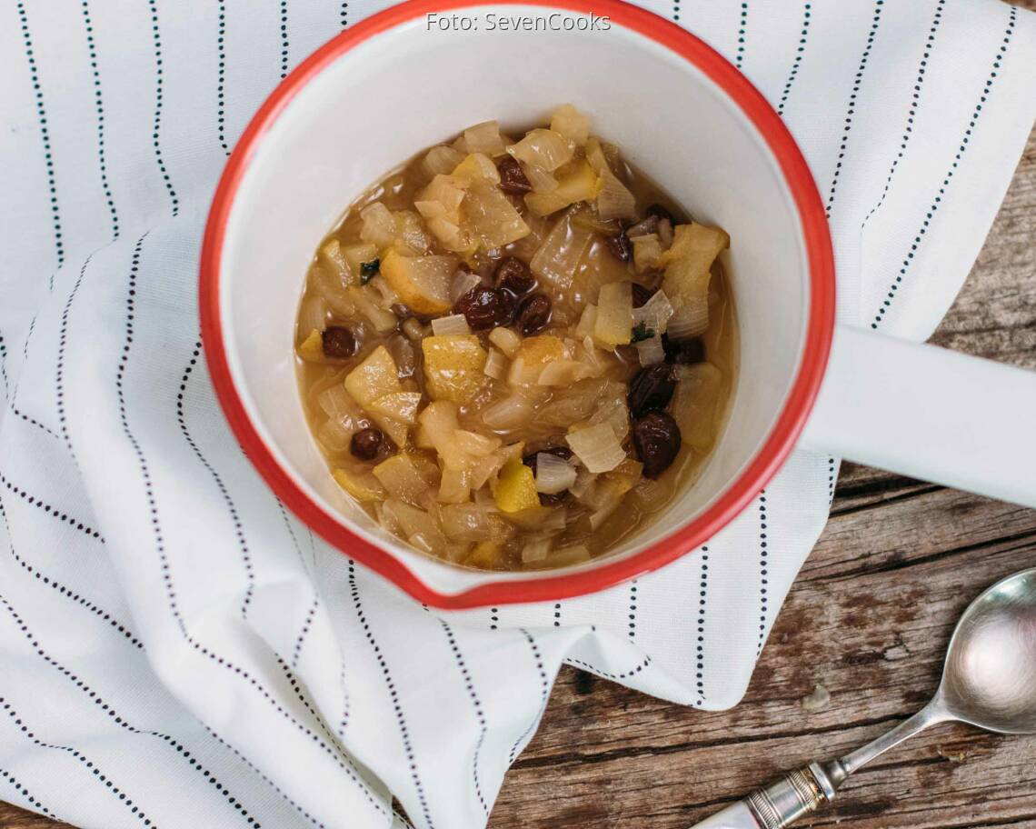 Veganes Rezept: Birnen-Rosinen-Chutney_3