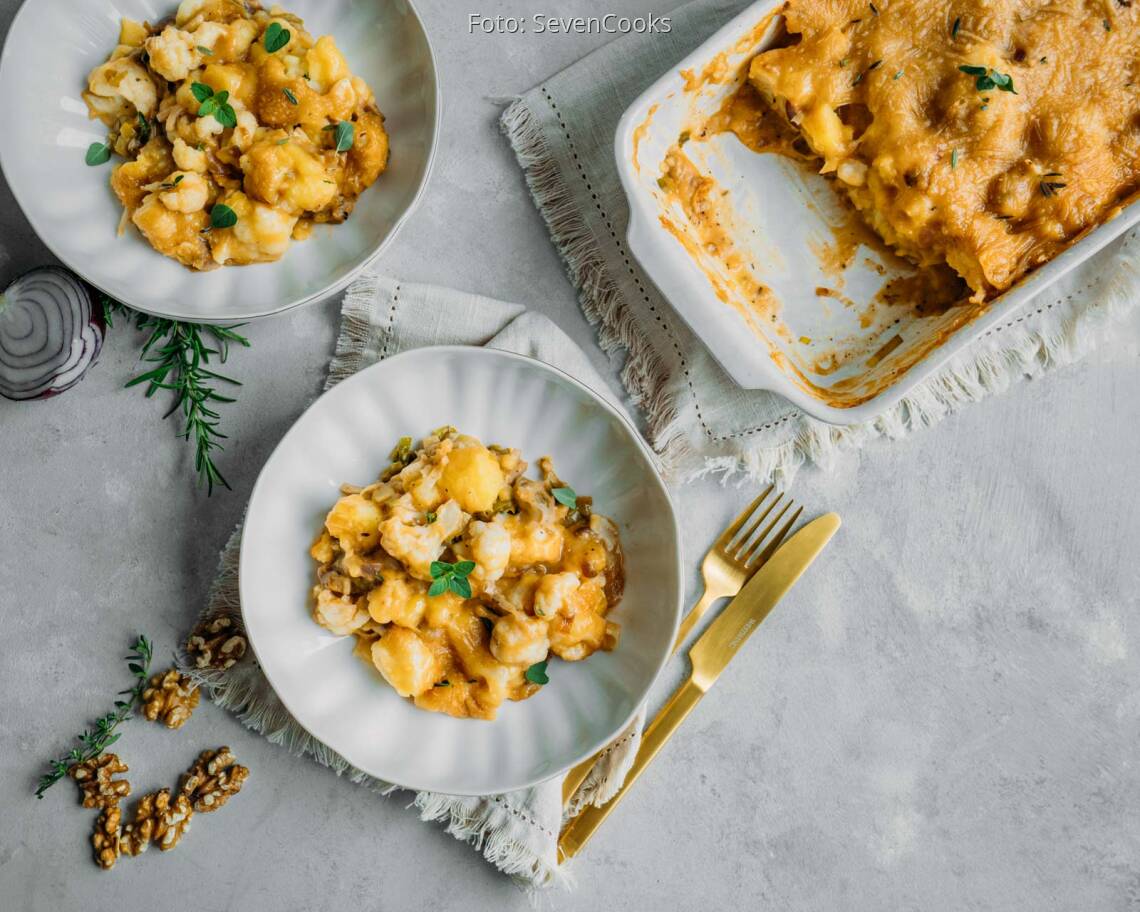 Veganes Rezept: Blumenkohl Kartoffel Auflauf 2