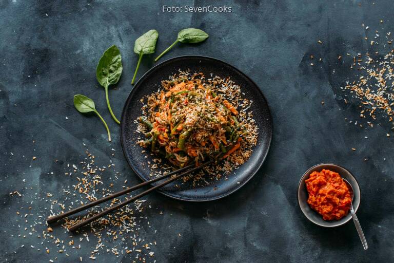 Bohnen-Kokos-Salat mit Sambal von SevenCooks