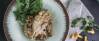Veganes Rezept: Brezenknödel mit Pfifferling-Champignon-Rahmsauce