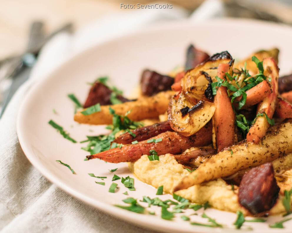 Buntes Wurzelgemüse aus dem Ofen von SevenCooks