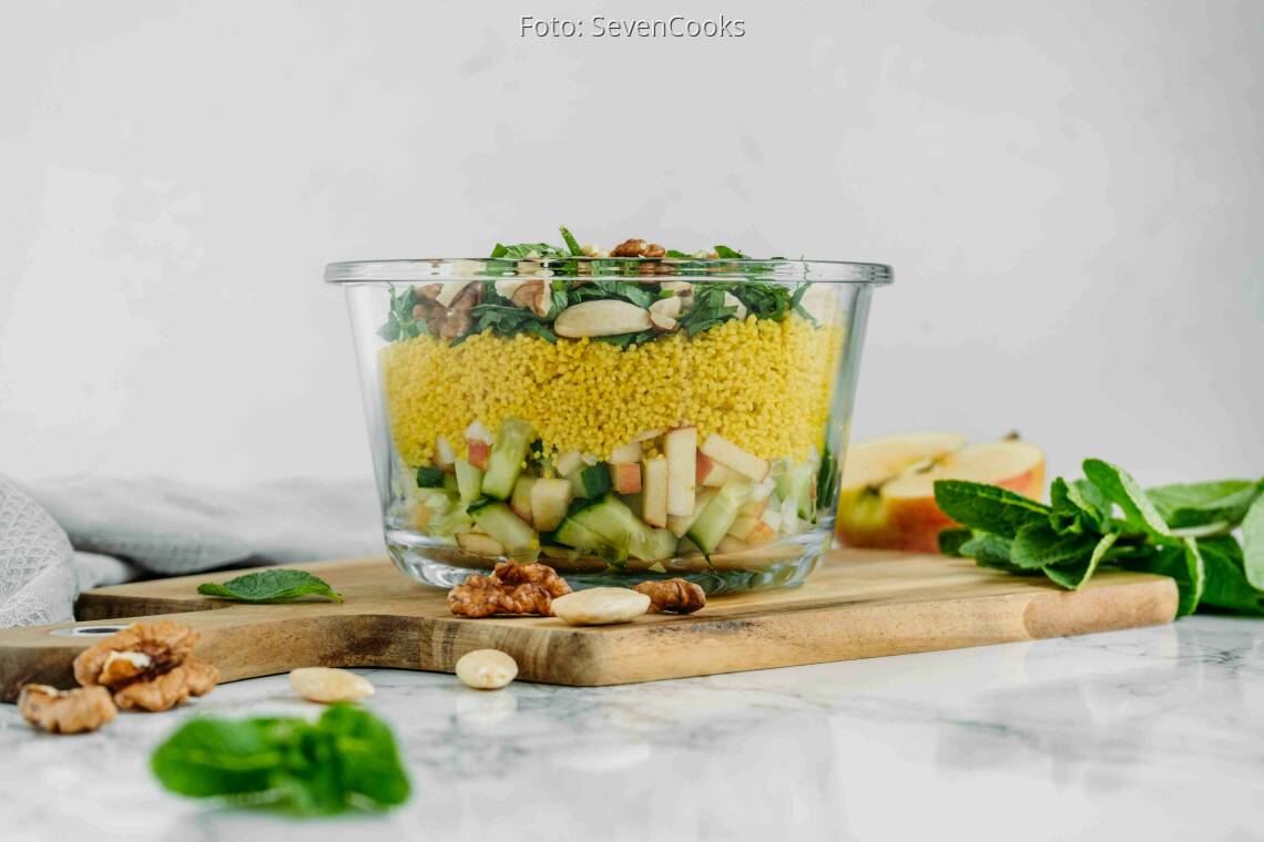 Veganes Rezept: Couscous Salat to go