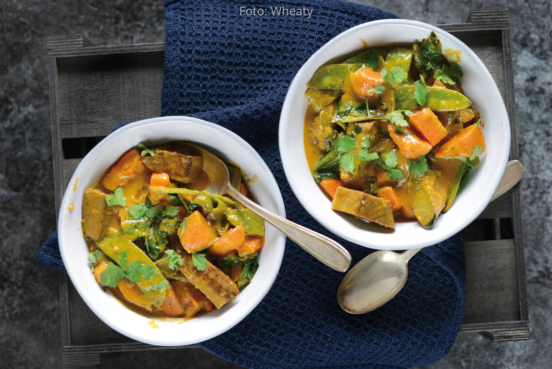 Veganes Rezept: Curry mit Seitan von Wheaty