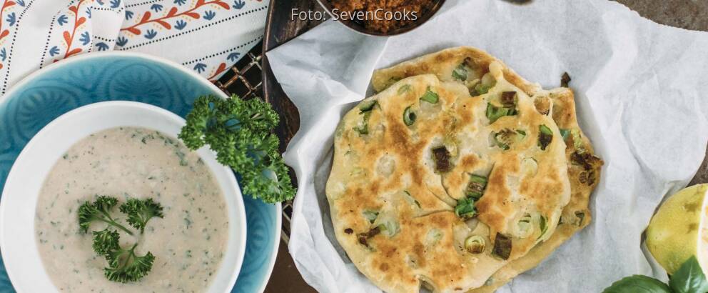 Veganes Rezept: Dinkel-Fladenbrot aus der Pfanne