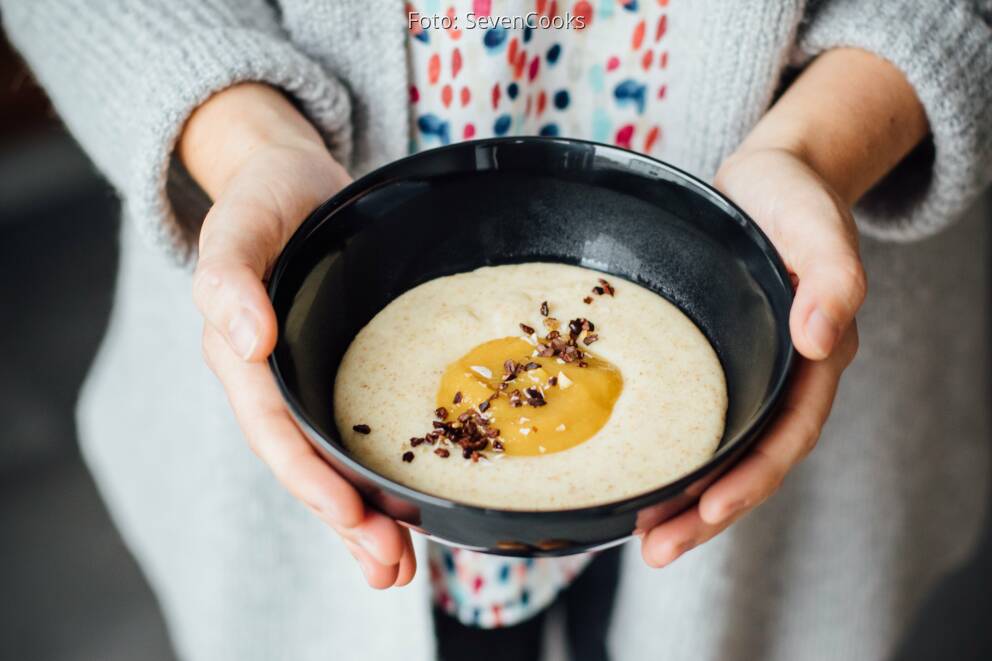 Dinkelgrießbrei mit Fruchtmus von SevenCooks