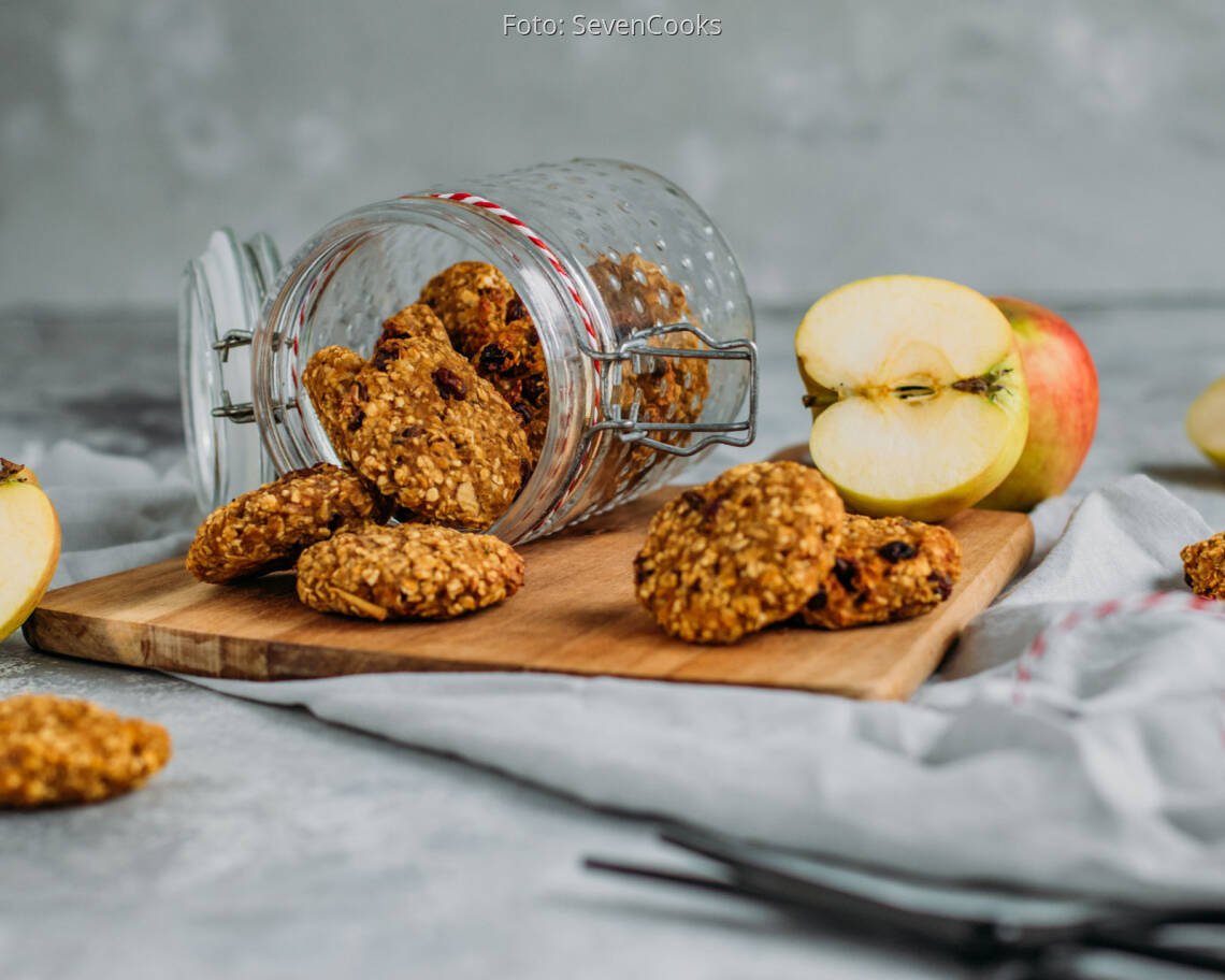 Veganes Rezept: Früchteplätzchen mit Apfel und Karotte 1