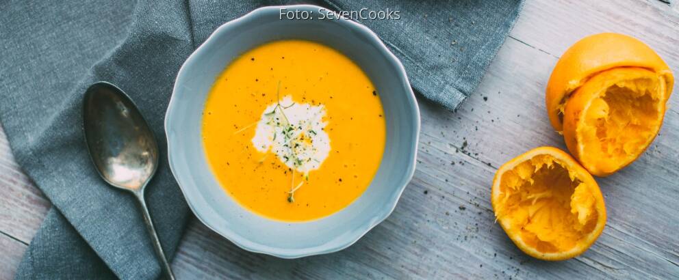 Veganes Rezept: Fruchtige Karotten-Ingwer-Suppe