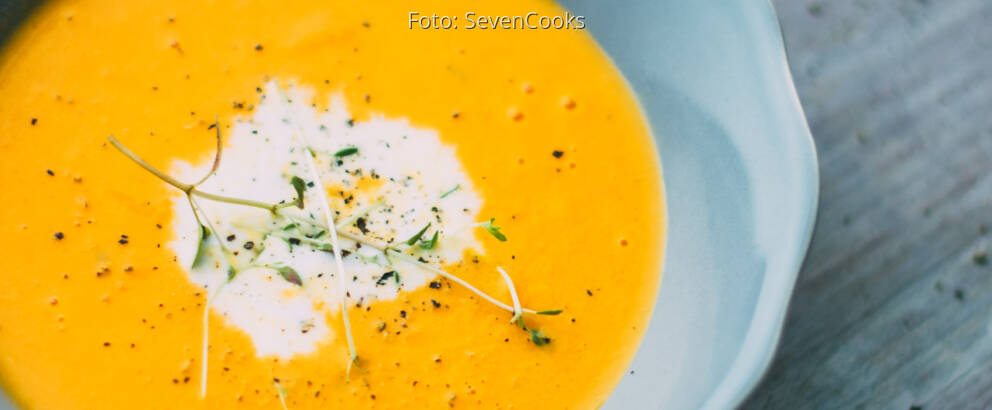 Fruchtige Karotten-Ingwer-Suppe | SevenCooks