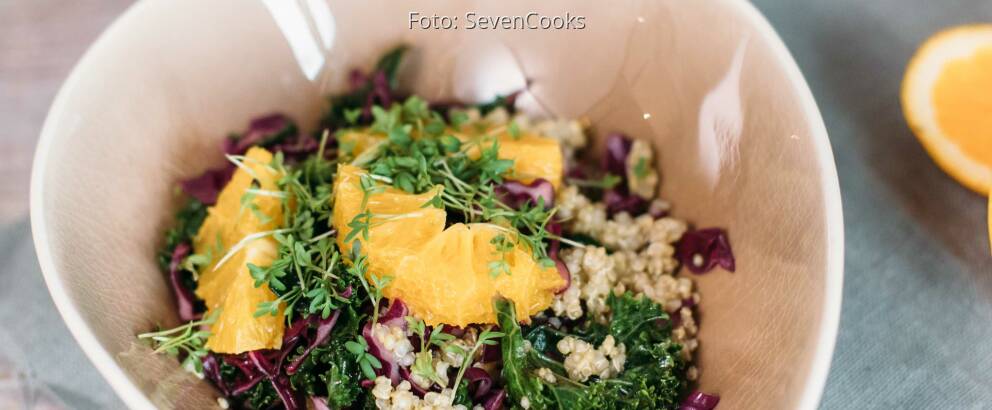 Veganes Rezept: Fruchtiger Grünkohlsalat 1