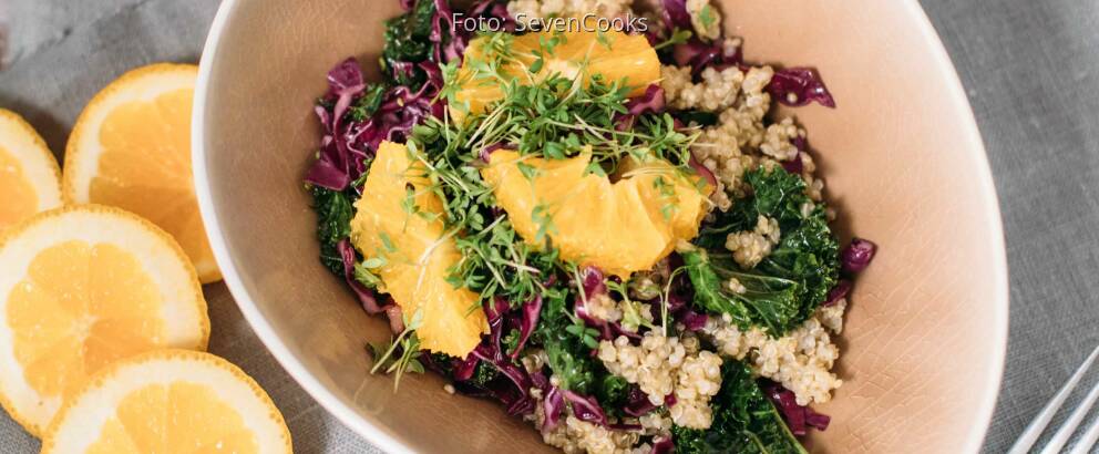 Veganes Rezept: Fruchtiger Grünkohlsalat 2