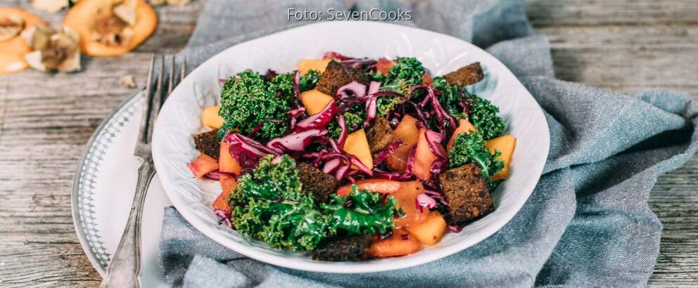 Veganes Rezept: Fruchtiger Rotkohlsalat 1