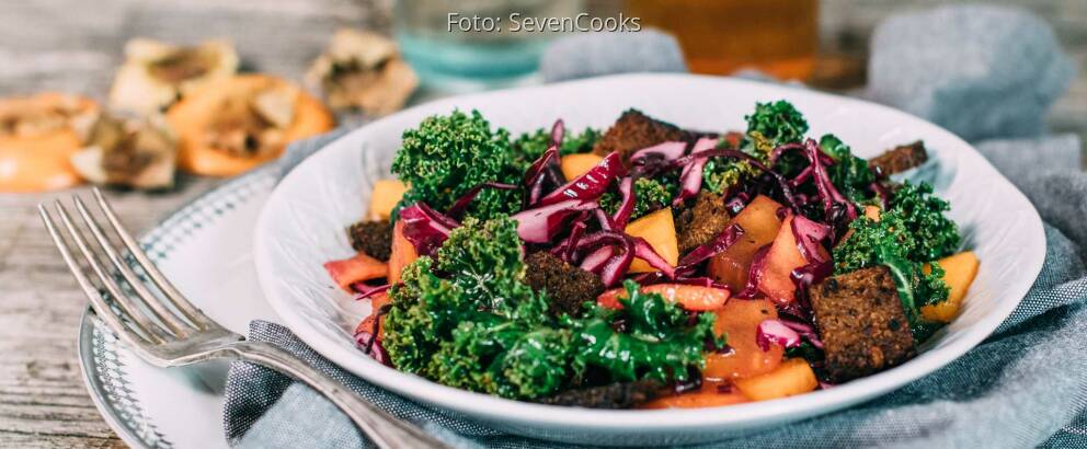 Veganes Rezept: Fruchtiger Rotkohlsalat 2