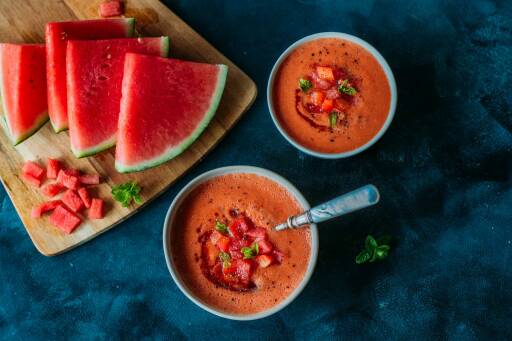 Veganes Rezept: Gazpacho von der Wassermelone 1