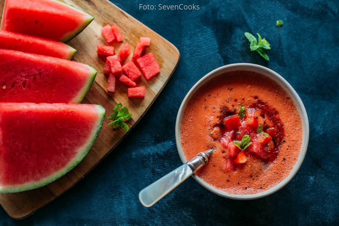 Veganes Rezept: Gazpacho von der Wassermelone 2