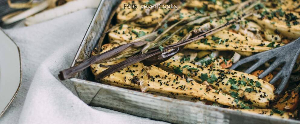 Veganes Rezept: Gebackene Pastinaken