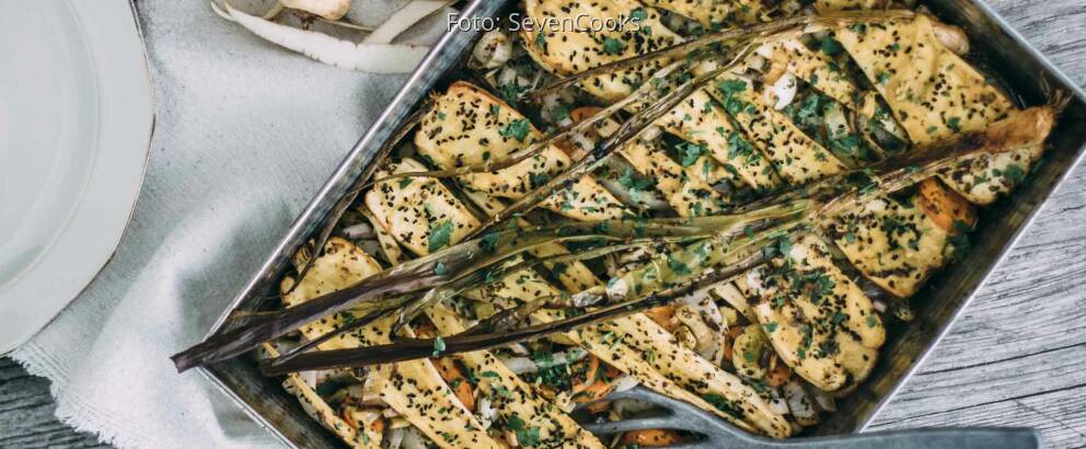 Veganes Rezept: Gebackene Pastinaken
