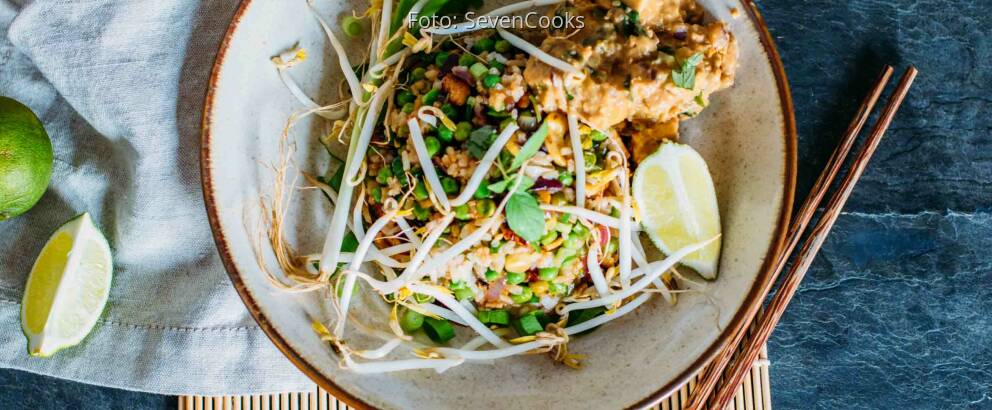 Veganes Rezept: Gebratener Reis mit Erdnuss-Tofu 1