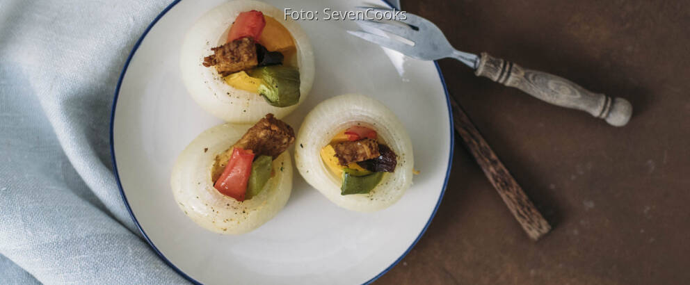 Veganes Rezept: Gefüllte Zwiebeln